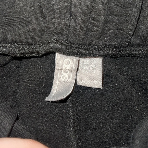 Tall black sweat pants size 2 - Picture 2 of 2